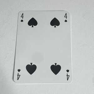 Louis Vuitton Playing Card - 4 Black Spade